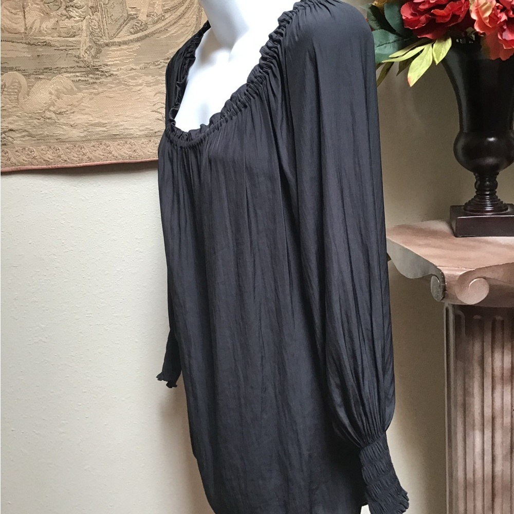 RAMY BROOK Beautiful Blouse, Long sleeve, stunning material, so well made, small
